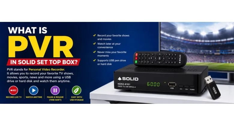 What is PVR in a Solid Set Top Box?